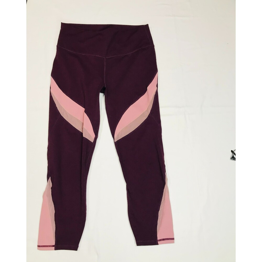 Fabletics Powerhold Women's Mid Rise Leggings Mesh Inserts, Size M